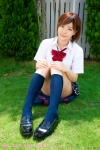 blouse bookbag kanon_(ii) kneesocks pleated_skirt school_uniform skirt rating:Safe score:0 user:nil!