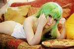 bodysuit cc cheese-kun code_geass cosplay green_hair mosaic_kakera pantyhose tatsuki rating:Safe score:3 user:nil!