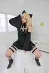 blonde_hair boots cosplay detached_sleeves dress enako golden_darkness hairbows to_love-ru twintails rating:Safe score:0 user:nil!