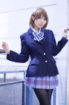 black_legwear blazer blouse cosplay koizumi_hanayo love_live!_school_idol_project pantyhose pleated_skirt rinami school_uniform skirt rating:Safe score:0 user:nil!