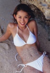 beach bikini cleavage hatachi_20 ichikawa_yui side-tie_bikini swimsuit rating:Safe score:1 user:nil!
