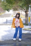 bakemonogatari blouse cosplay hat jacket mashiro_ayaki sengoku_nadeko trousers rating:Safe score:0 user:nil!