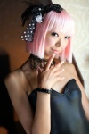 choker cosplay dress hairbow necoco necosmo5 original pink_hair rating:Safe score:2 user:nil!
