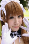 apron cosplay dress elbow_gloves gloves hairband kore_ga_watashi_no_goshujin-sama kurauchi_anna maid maid_uniform saki rating:Safe score:0 user:nil!