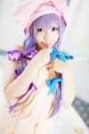 amatsuka_miyu bathroom bathtub cosplay hairbow patchouli_knowledge purple_hair touhou towel rating:Safe score:0 user:nil!