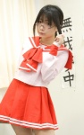 braid chocoball cosplay glasses hoshina_tomoko megane_musume pleated_skirt sailor_uniform school_uniform skirt to_heart rating:Safe score:1 user:nil!