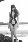 black_&_white cica cleavage monokini mystique_of_asia ocean one-piece_swimsuit swimsuit rating:Safe score:0 user:nil!