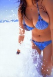 bikini cleavage matsugane_youko my ocean side-tie_bikini swimsuit wet rating:Safe score:0 user:nil!
