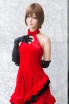 cosplay dress elbow_gloves gloves meiko project_diva tiered_skirt tometo_kamu vocaloid rating:Safe score:1 user:pixymisa