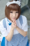 apron blouse cosplay hairband miniskirt original skirt waitress waitress_uniform wakame rating:Safe score:0 user:nil!