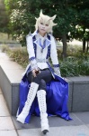 blonde_hair boots cosplay crossplay dress_shirt houtou_singi jack_atlas jacket jeans yuu-gi-ou_5d's rating:Safe score:1 user:nil!