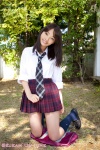 andou_haruka blouse bookbag kneesocks pleated_skirt school_uniform skirt tie rating:Safe score:0 user:nil!