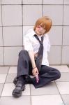 ahoge blonde_hair cosplay crossplay dress_shirt mitsui_makoto tagme_character tagme_series tie trousers rating:Safe score:0 user:nil!