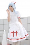 apron blue_hair cosplay crosscrossplay kouno_tooru kouzuki_suzuka nurse nurse_cap nurse_uniform pantyhose princess_princess rating:Safe score:0 user:nil!