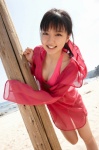 beach bikini blouse cleavage mano_erina ocean open_clothes ponytail swimsuit vyj_105 rating:Safe score:0 user:nil!