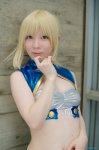 blonde_hair cosplay croptop fate/series fate/stay_night maropapi saber rating:Safe score:1 user:pixymisa