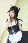 animal_ears apron cat_ears corset cosplay dress hairband hair_ribbons maria original rating:Safe score:0 user:pixymisa