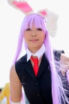 animal_ears armband bunny_ears collar cosplay narutani_yaiba purple_hair reisen_udongein_inaba tie touhou vest rating:Safe score:0 user:pixymisa