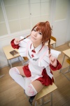 ahoge apron arika_yumemiya classroom cosplay maid maid_uniform my-otome pantyhose school_uniform thighhighs tsubaki_aira twin_braids rating:Safe score:2 user:nil!