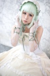 clair_vaux_bernardus cosplay dress elbow_gloves gloves green_hair hairband momose_riyu umineko_no_naku_koro_ni rating:Safe score:0 user:nil!