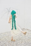 aqua_hair cosplay dress hatsune_miku twintails umbrella vocaloid wristband yuuki_mio rating:Safe score:1 user:pixymisa