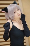 animal_ears cat_ears cosplay dress elbow_gloves gloves harumaki nagato_yuki silver_hair suzumiya_haruhi_no_yuuutsu rating:Safe score:1 user:nil!