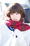 aki_(iv) anegasaki_nene cosplay love_plus sailor_uniform scarf scarf_tie school_uniform sweater rating:Safe score:0 user:pixymisa
