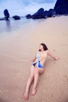aizawa_hitomi beach monokini ocean one-piece_swimsuit swimsuit touch_me rating:Safe score:1 user:nil!
