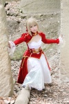 blonde_hair boots braid cosplay dress fate/series fate/stay_night kamui_arisa red_moon saber rating:Safe score:0 user:nil!