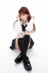 blouse hirayama_airi kneesocks pleated_skirt school_uniform skirt ys_web_463 rating:Safe score:0 user:nil!