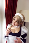 apron asazumi_yuumi blonde_hair choker cleavage cosplay dress hairband holly maid maid_uniform wataridori_ni_yadorigi_wo rating:Safe score:0 user:nil!