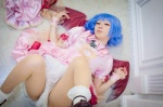 blue_hair cosplay dress maropapi remilia_scarlet socks touhou touhou_ningyou_fuminori_shirizu_2 wings rating:Safe score:1 user:nil!