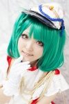 blouse cosplay gloves green_hair hat macross macross_frontier ranka_lee yuura rating:Safe score:0 user:pixymisa
