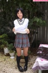 blouse kneesocks miyano_hitomi pleated_skirt school_uniform shirt_lift skirt sweater_vest tie rating:Safe score:0 user:nil!