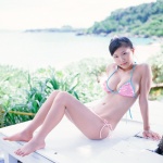 ai_(ii) bikini cleavage ponytail side-tie_bikini swimsuit rating:Safe score:2 user:nil!