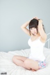 4k-star_294 barefoot bed camisole katsuragi_mio ponytail shorts rating:Safe score:0 user:nil!