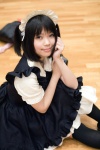 apron cosplay kaieda_kae maid maid_uniform original thighhighs twintails rating:Safe score:1 user:nil!