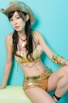 akiyama_rina bikini_top cowboy_hat shorts swimsuit rating:Safe score:1 user:nil!