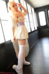 blonde_hair cape cosplay deep_rabbit dress macross macross_frontier macross_frontier:_itsuwari_no_utahime saku sheryl_nome thighhighs zettai_ryouiki rating:Safe score:0 user:nil!