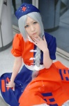 braid cosplay dress hat shinobu silver_hair touhou yagokoro_eirin rating:Safe score:0 user:nil!