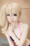 bikini blonde_hair cosplay kichijou ringo side_ponytail skirt swimsuit zone-00 rating:Safe score:0 user:pixymisa