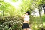 ass blouse cosplay croptop okino_mayoko pleated_skirt school_uniform skirt twin_braids yukino_koro zone-00 rating:Safe score:1 user:nil!