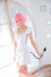 apron cosplay mike momo_velia_deviluke pink_hair shinkon_keikaku tail to_love-ru rating:Safe score:0 user:nil!