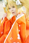 blonde_hair cosplay hairbows kimono saionji_hiyoko super_dangan-ronpa_2 twintails yellow_eyes yuyu_kaname rating:Safe score:0 user:pixymisa