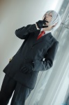 blazer cosplay crossplay dress_shirt gloves kaiga_yousuke silver_hair tagme_character tagme_series tie trousers rating:Safe score:0 user:nil!