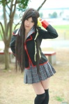 blazer blouse cosplay kurugaya_yuiko little_busters! pleated_skirt school_uniform shii skirt thighhighs zettai_ryouiki rating:Safe score:3 user:nil!