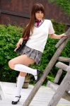 blouse bookbag dgc_0868 kneesocks momoka pleated_skirt school_uniform skirt sweater_vest tie rating:Safe score:0 user:nil!