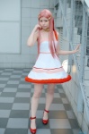anemone choker cosplay dress eureka_seven hair_clips momose_riyu pantyhose pink_hair rating:Safe score:0 user:nil!
