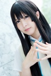 akiyama_mio blouse cosplay k-on! narihara_riku ribbon_tie sweater rating:Safe score:0 user:pixymisa