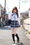 bookbag kimura_maho kneesocks pleated_skirt sailor_uniform school_uniform skirt rating:Safe score:1 user:nil!
